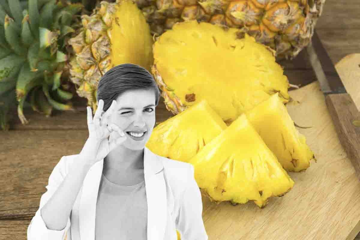 ananas frutto tropicale ottimo per frullati e riutilizzabile