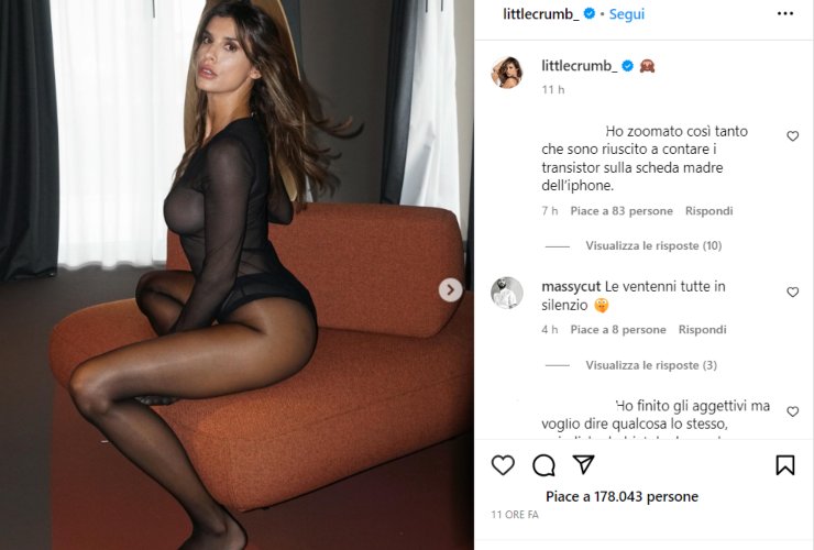 elisabetta canalis senza vestiti