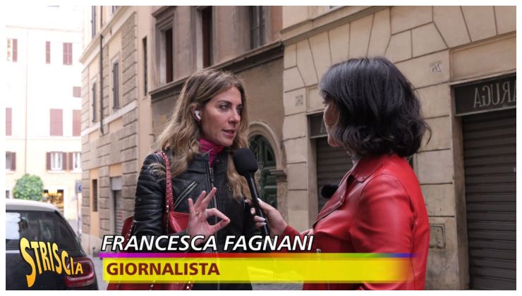 Francesca Fagnani accusata da Striscia